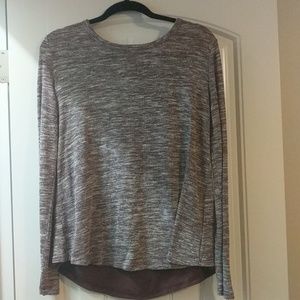 Burgandy and White Sweater